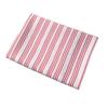 Children's Spring Doll Dress: Red, White, Blue, Black Striped Jacquard Polyester with Floral Wall Design