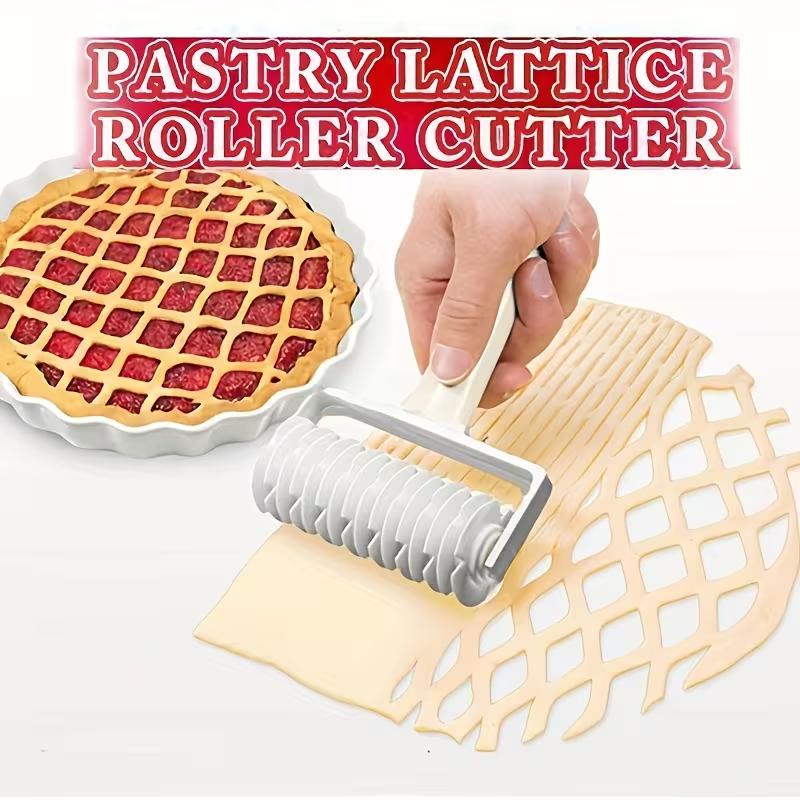 Plastic Pastry Pizza Lattice Roller Cutter Baking Tool Pull Net Wheel Knife for Dough Cookie Pie Kitchen Gadgets Baking Tools