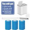 Disposable Toilet Brush Replacement Head Cleaning Kit Lengthened Handle Auto Lid Opening Toilet Bowl Cleaner Kit for Bathroom
