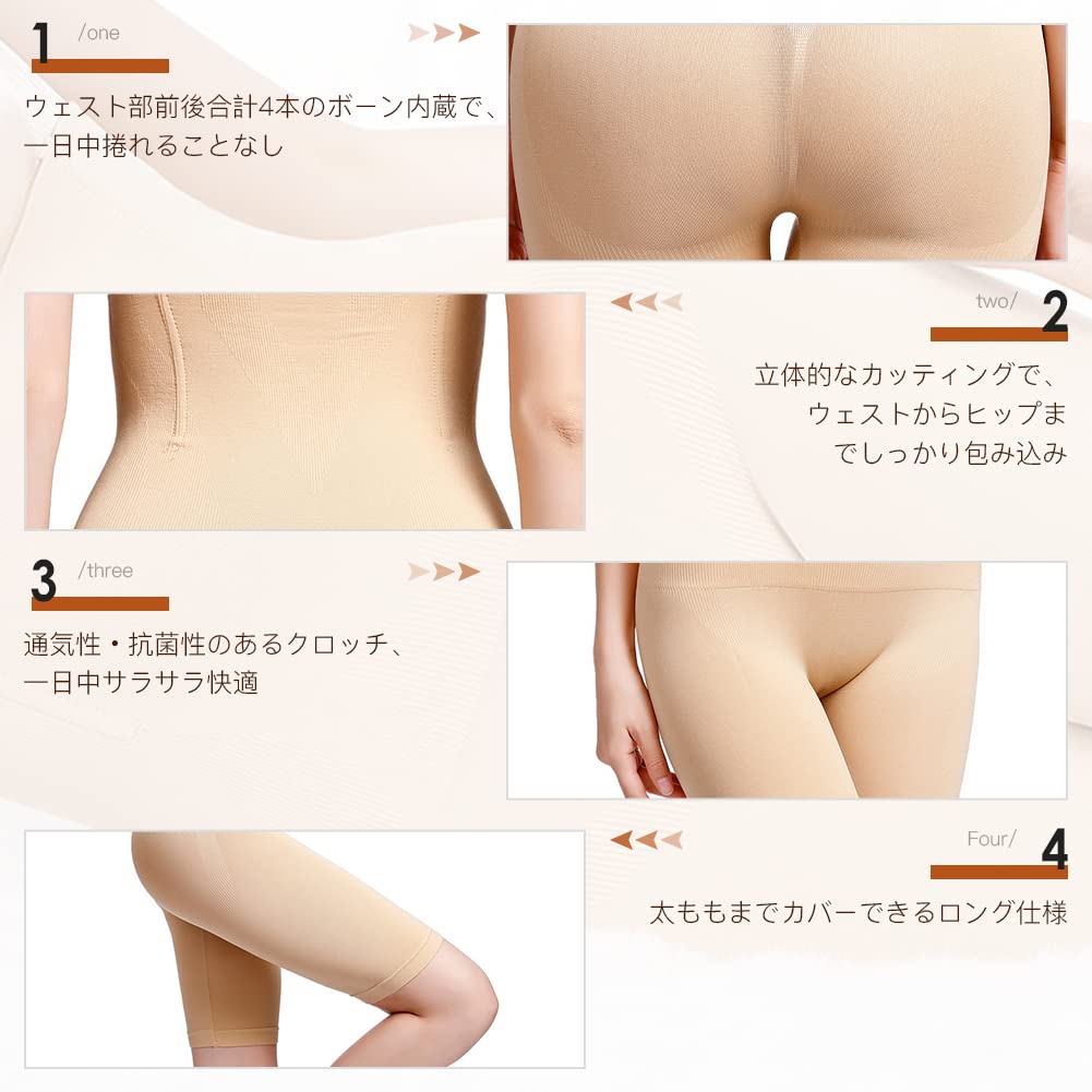 HINICE Long Regular Fit Sante and Thigh Shaper Women's Shapewear, High-Waist Girdle, Type, (Pelvic Girdle, Shapewear), Labo, Butt-Lifting, Waist,