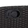 Vidaxl 7-Cz. Garden Furniture Set With Cushions, Black, Poly Rattan