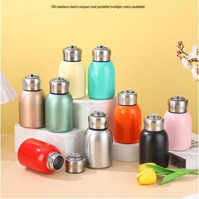 Engravable 316 Mini Chubby Thermos Cup for Ladies, Portable Travel Mug with Large Capacity - Souvenir Gift