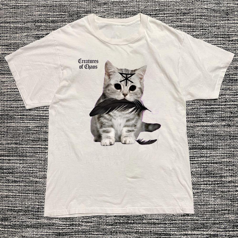 The Rasmus  Creatures of Chaos  Cat White All Size Shirt HH142 Unisex T-Shirt XXL