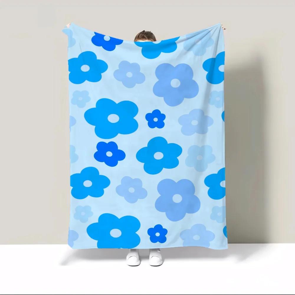 

Cute Flowers Microfiber Blanket Oversized 200x300 Personalized Blanket Sofa Winter Home and Decoration Luxury Blankets Bed Throw 75x90cm