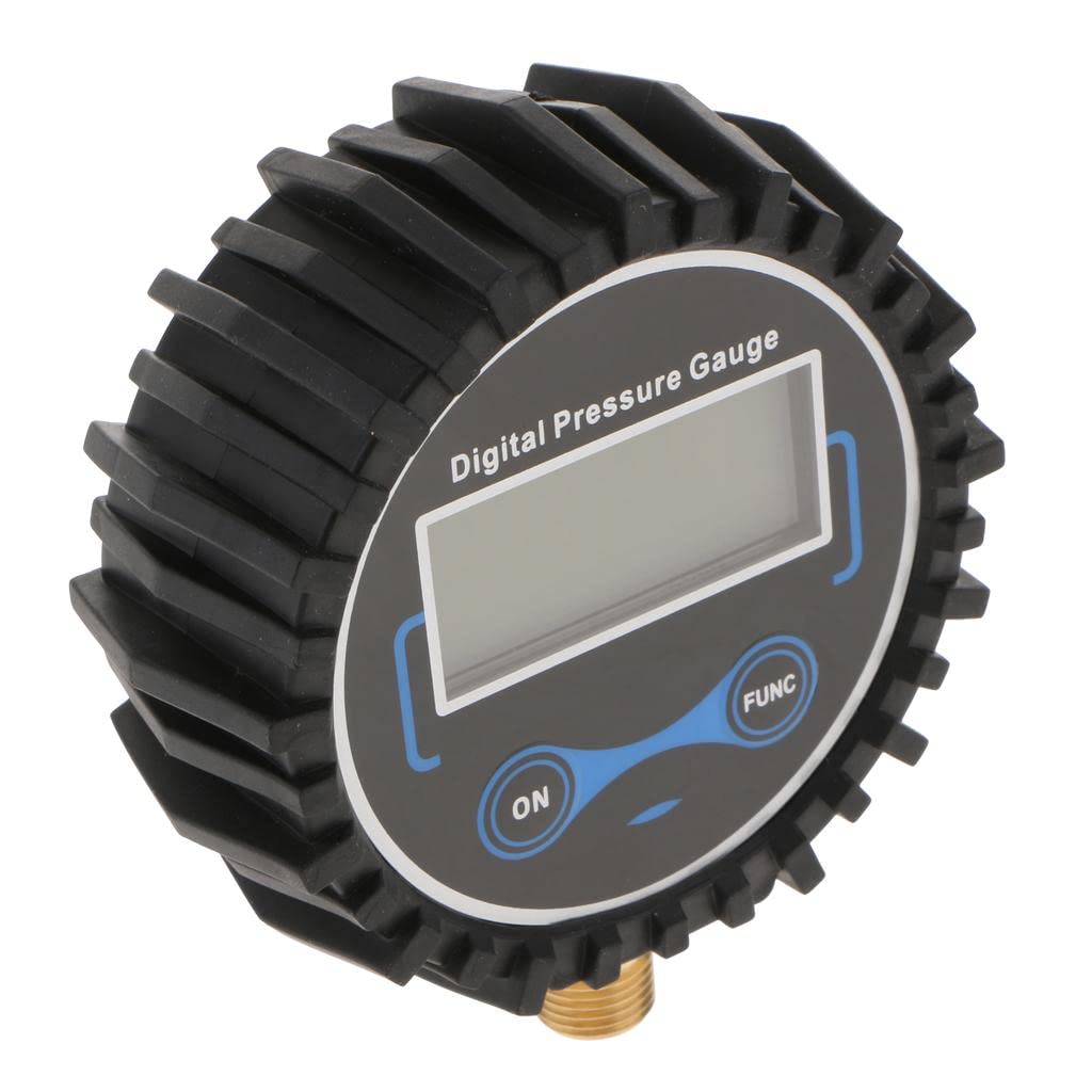 Gonfiatore Digitale per Pneumatici Manometro Schermo LCD Filetto 1/4 13mm