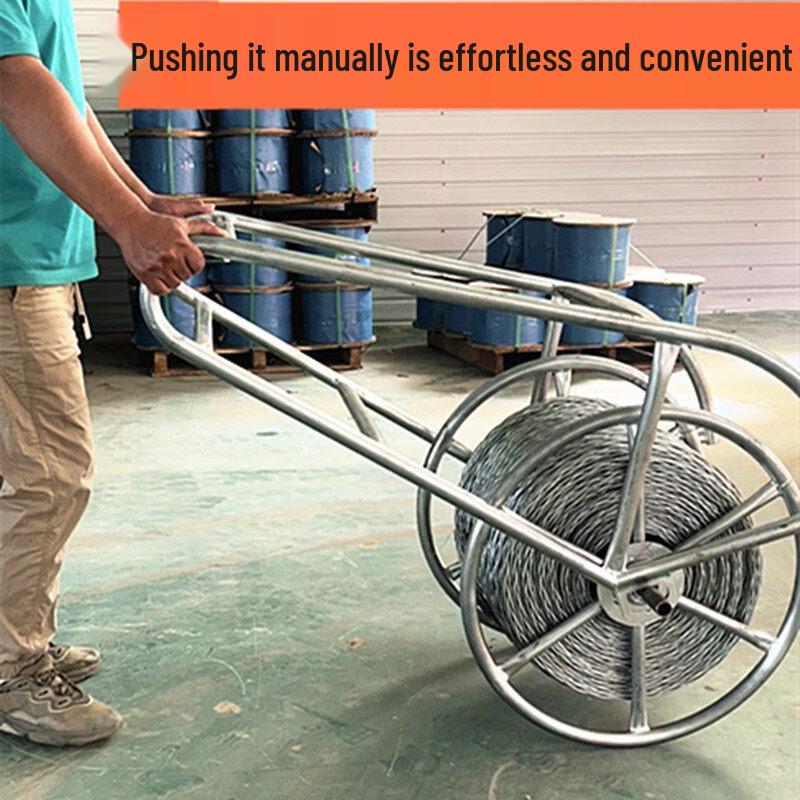 Aokewen Large Movable Boat-Shaped Cable Reel