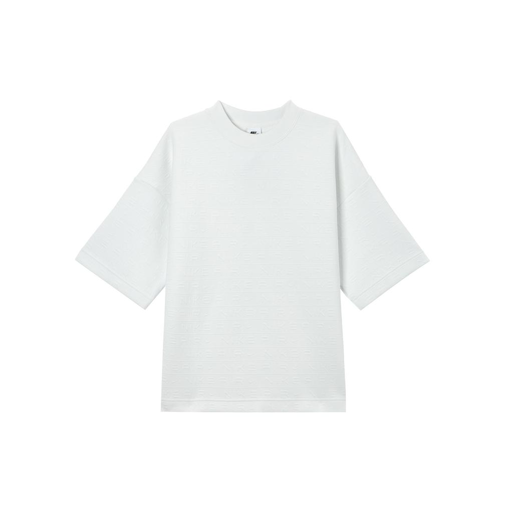 Nike Einfarbig Markenlogo Lässig Lockerer Schnitt Rundhalsausschnitt Kurzarm Überschnittene Schultern T-Shirt Herren T-Shirt Bergweiß FN2164-121