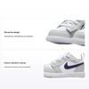Air 1 Low ALT TD Georgetown Sneakers per Bambini Bianco Grigio Neutro Gomma Marrone Medio DR9747-146