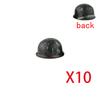 Military Building Blocks Accessories Figure Soldier Helmet Toy USSR USA UK Japanese Hat Mini Brick Hood Mask Flamethrower
