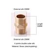 Copper Male Thread Connector Hose Coupler Adaptor Shower Hose Extension Pipe Universal Hose Extender Bathroom Accessories