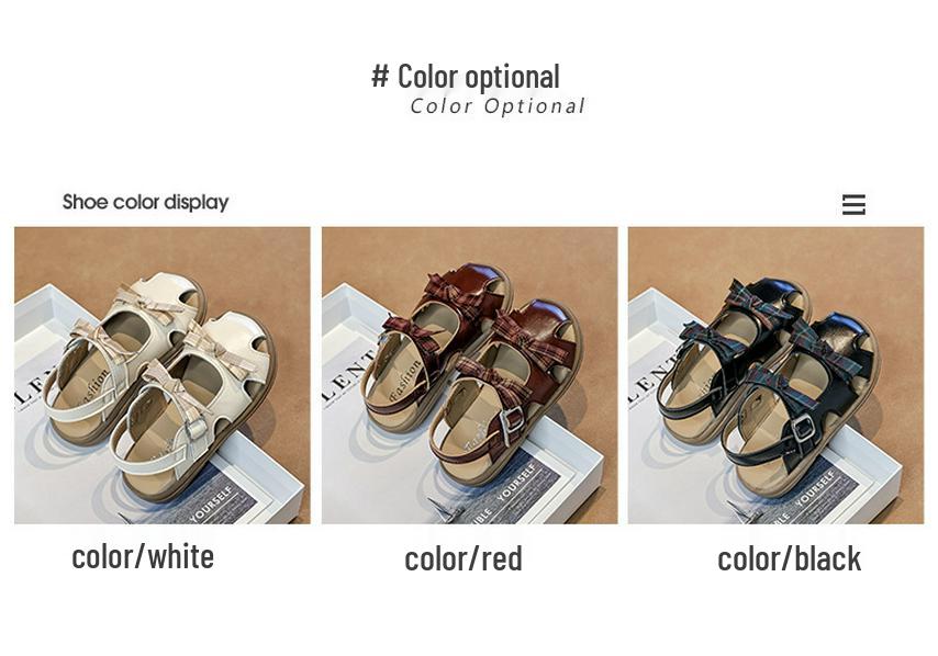 2026 Fashion Baby Non-slip Closed-Toe Roman Sandals: Soft Sole Bow Design for Girls' Summer Style