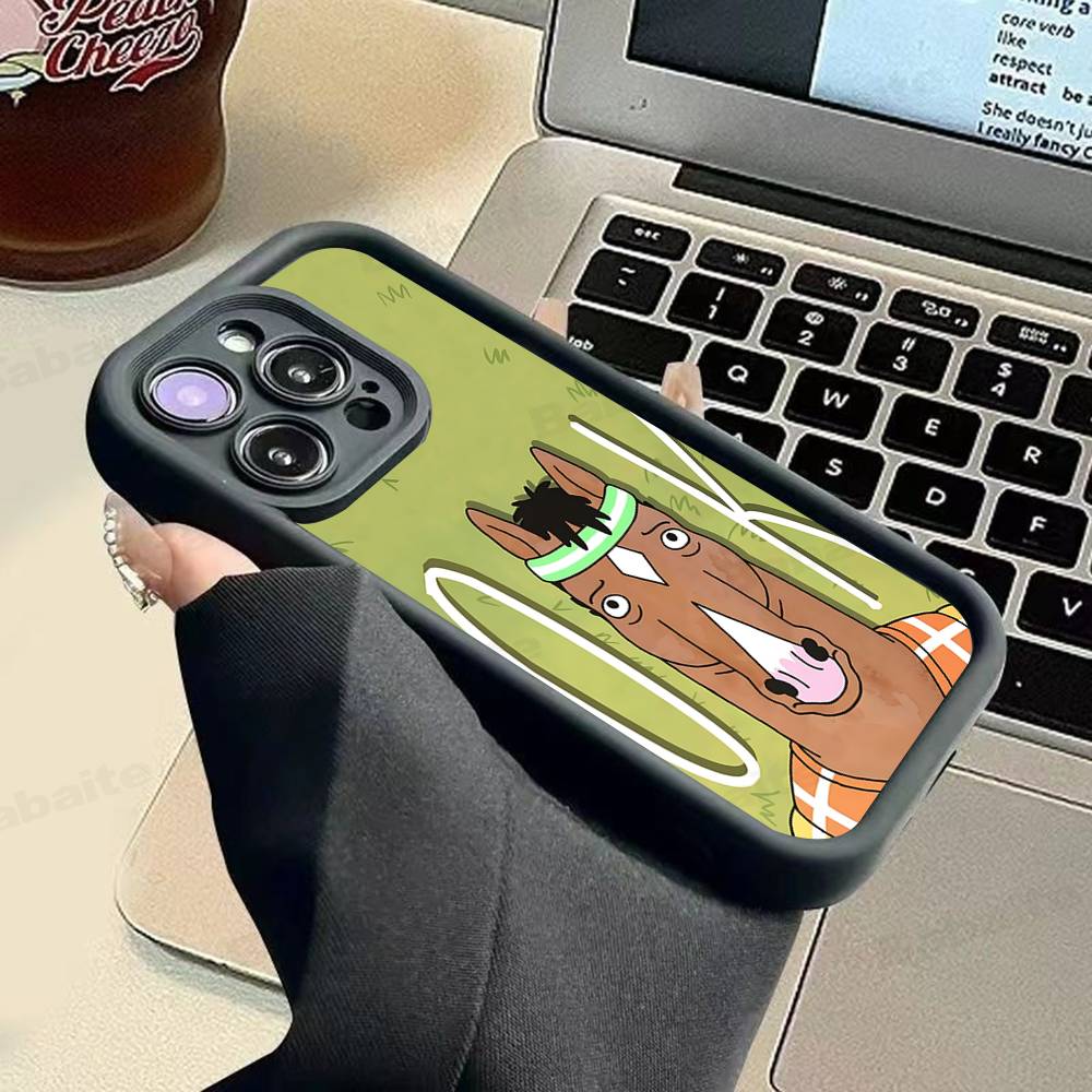 Cartoon B-BoJack Horseman Phone Case For IPhone 11 12 13 16 15 17 14 Pro Max Soft Funda Silicone Cover