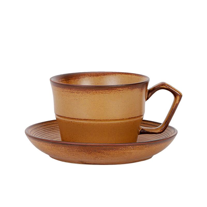 Shangqi Keramikofen-gebranntes Farbverlauf Kaffee-Tasse & Untertassen-Set