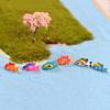 5Pcs/Lot Random Miniature Tropical Fish Fairy Garden Terrarium Figurine DIY Bonsai Craft