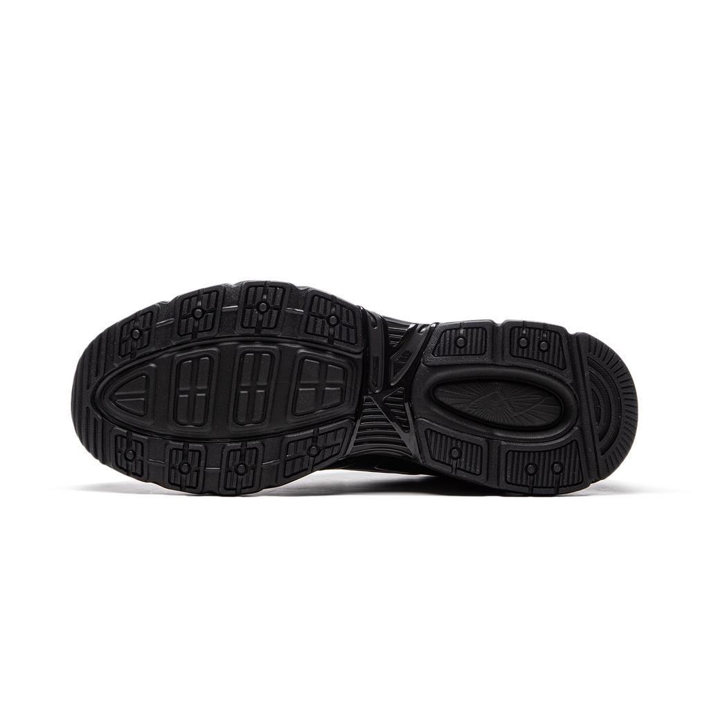 New LiNing Slip-Resistant Cushioning Low-Top Chunky Sneakers Men's Black AGCU411-2