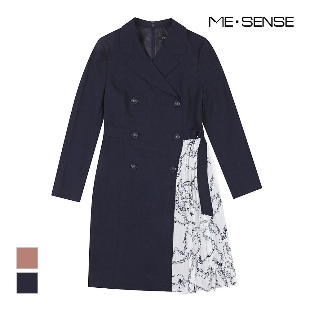 MESENSE Contrast Point Button Collar Dress_Mb29Opm125Z