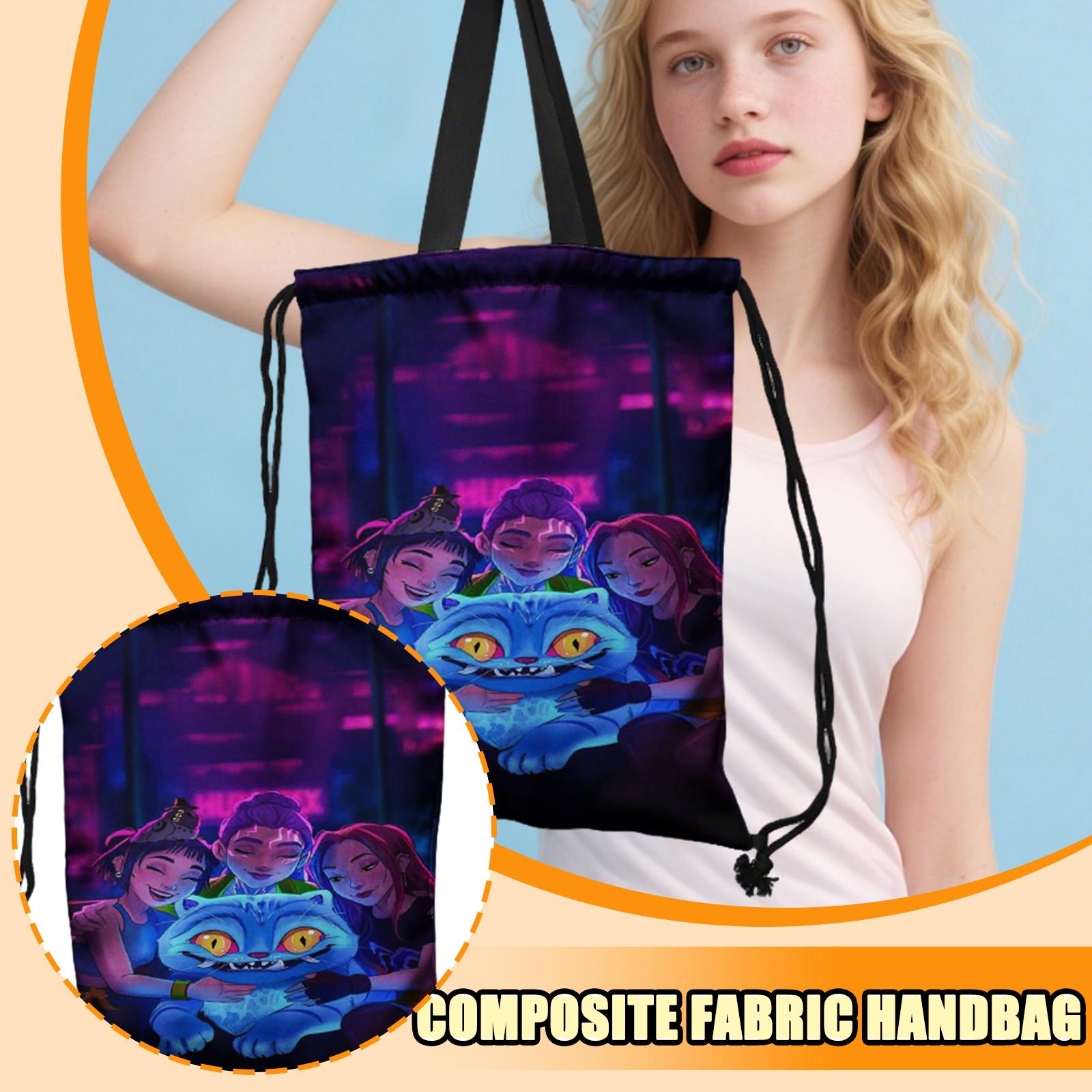 

Водонепроницаемая композитная ткань Двусторонняя сумка для хранения на шнурке One Size