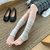 Koreanische Ins Stepping Socken Abdeckung Damen Sommer Dünn Ballett Stil Leicht Transparent Stapelbare Socken Miu Serie Ballett Stil Halbe Handfläche Und Beinabdeckung