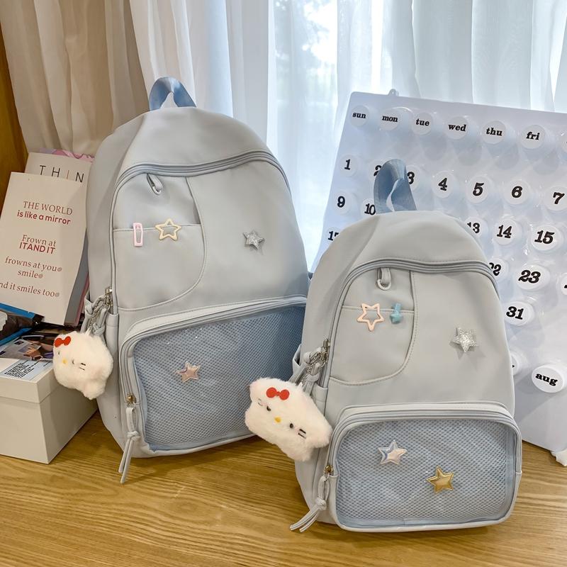 Transparent Large Capacity Student School Bag College Style Women's Backpack