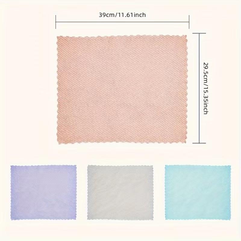 10pcs Magical Cleaning Cloth - Fish Scale Glass Wiping Cloth, Car Window Mirror Cleaning Cloth - Traceless&reusable