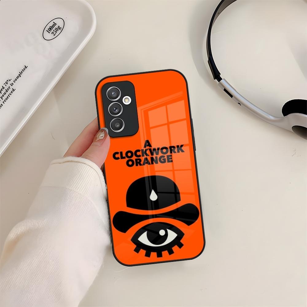 A Clockwork Orange Phone Case Glass For Samsung S24 S23 S20 S25 S21 S22 Ultra Fe Plus A05 A06 A16 A26 A36 A56 Coque