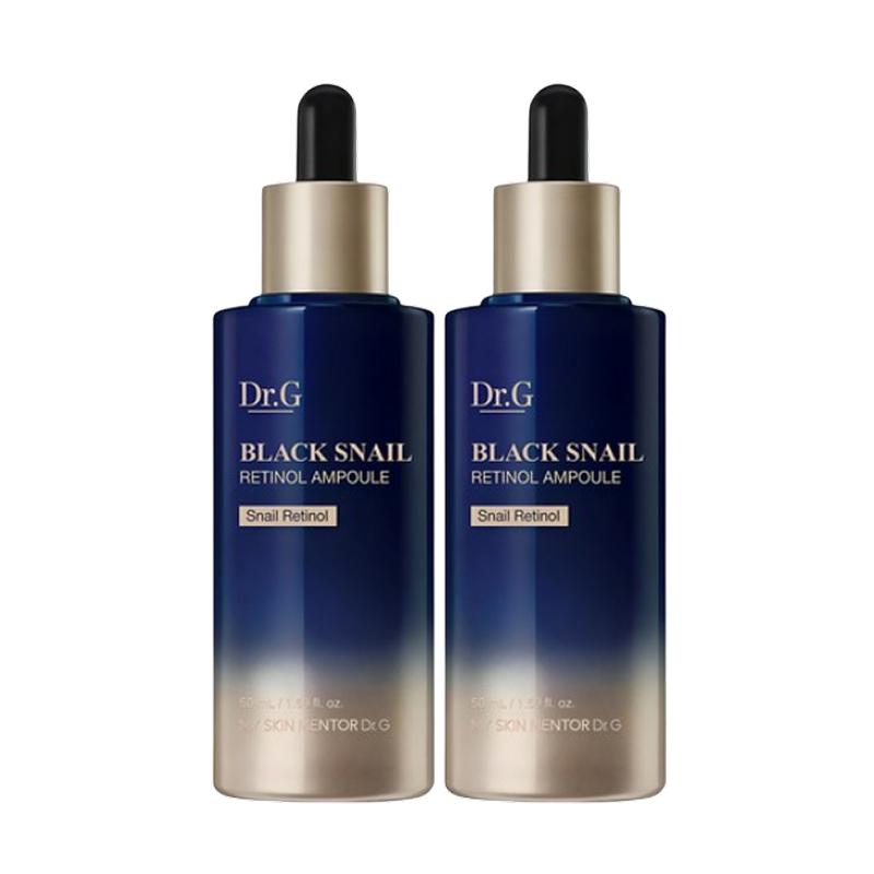 

Dr.G Сыворотка-ампула Black Snail Retinol для укрепления и ухода за морщинами 50 мл x 2 шт.