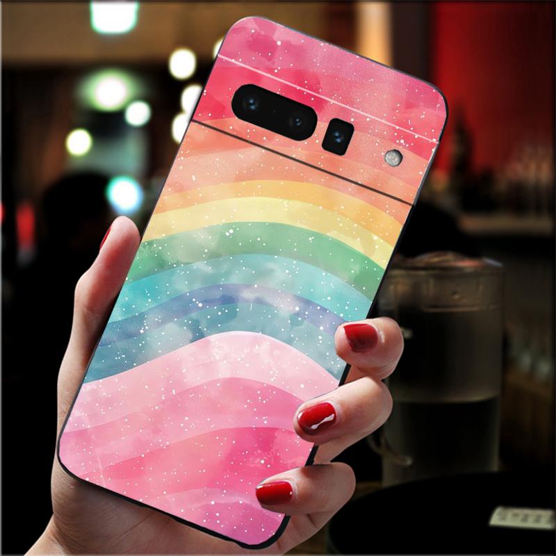 

Phone Case For Google Pixel 10 9 Pro XL 9A 8 7 6 Pro Pixel 8A 7A 6A Pixel 8 7 6 5 Rainbow clouds Case Google Pixel 9 Pro