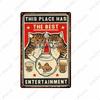 DORA Tin Sign Funny Animal Tin Poster I Do What I WantPlaque Bar Room Decor Nice Butt Wall Art Cat and Dog Vintage Tin Sign Gift N
