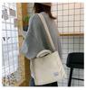 2025 Korean Style Women's Corduroy Canvas Crossbody Shoulder Bag - Small Square Design