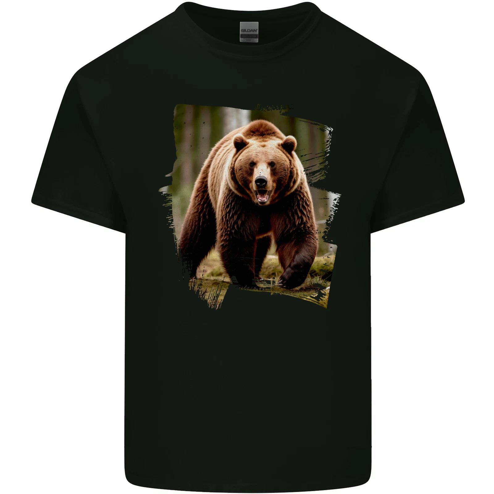 Grizzly Bear Photograph Kids T-Shirt Childrens 2XL