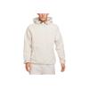 Nike Solid Color Logo Print Drawstring Hoodie Men Hoodie Off-White DV8155-072