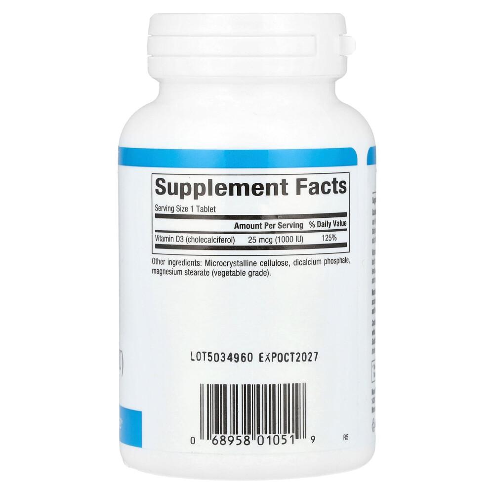 Natural Factors Vitamin D3 25mcg (1000 IU) 180 Tablets