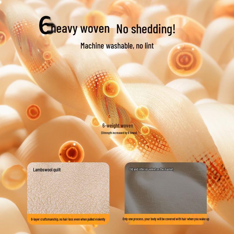 2025 Nouă Plapumă Groasă Dublă din Lână - Lenjerie de Pat Caldă din Catifea Lapte pentru Toamnă/Iarnă