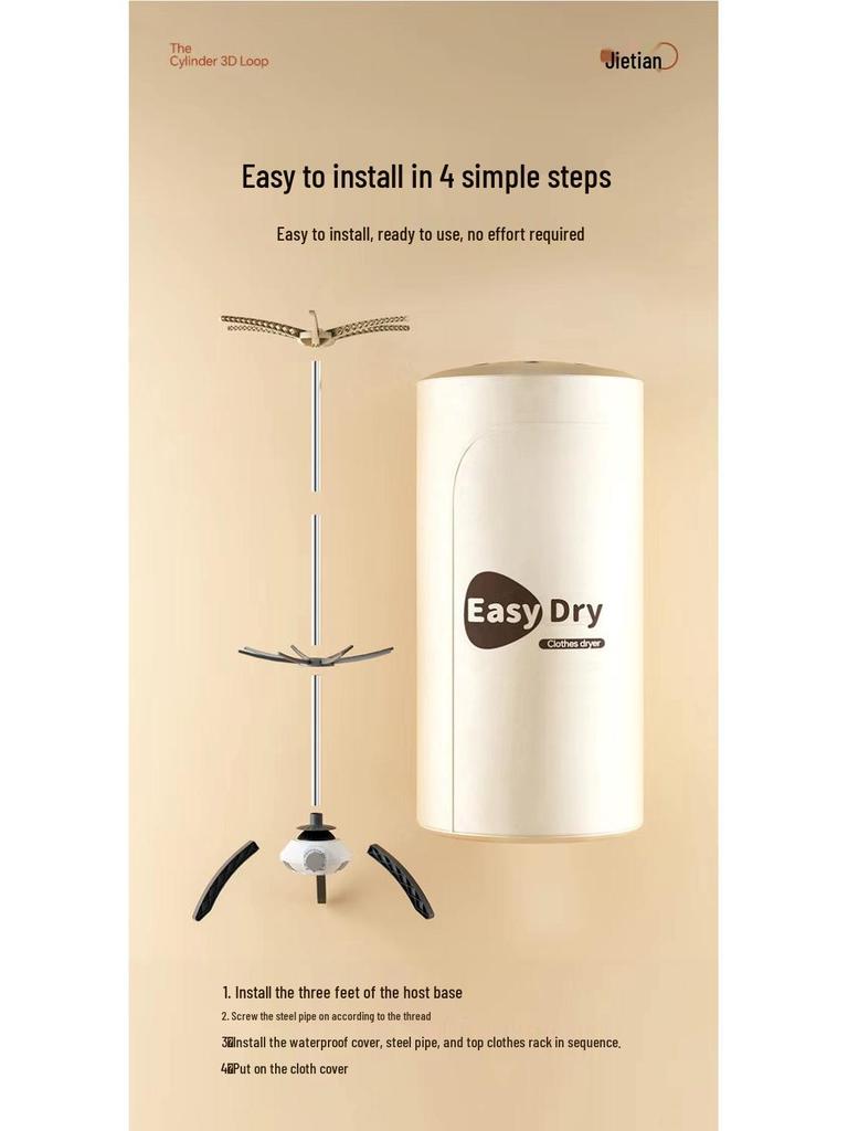 Compact Folding Clothes Dryer for Dorms, Baby, and Small Spaces