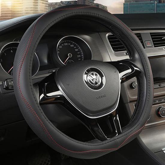 D series Micro Fiber Leather Car Steering Wheels Covers 38CM/15'' Steering Wheel Hubs Car Styling,For VW GOLF 7 2015 POLO