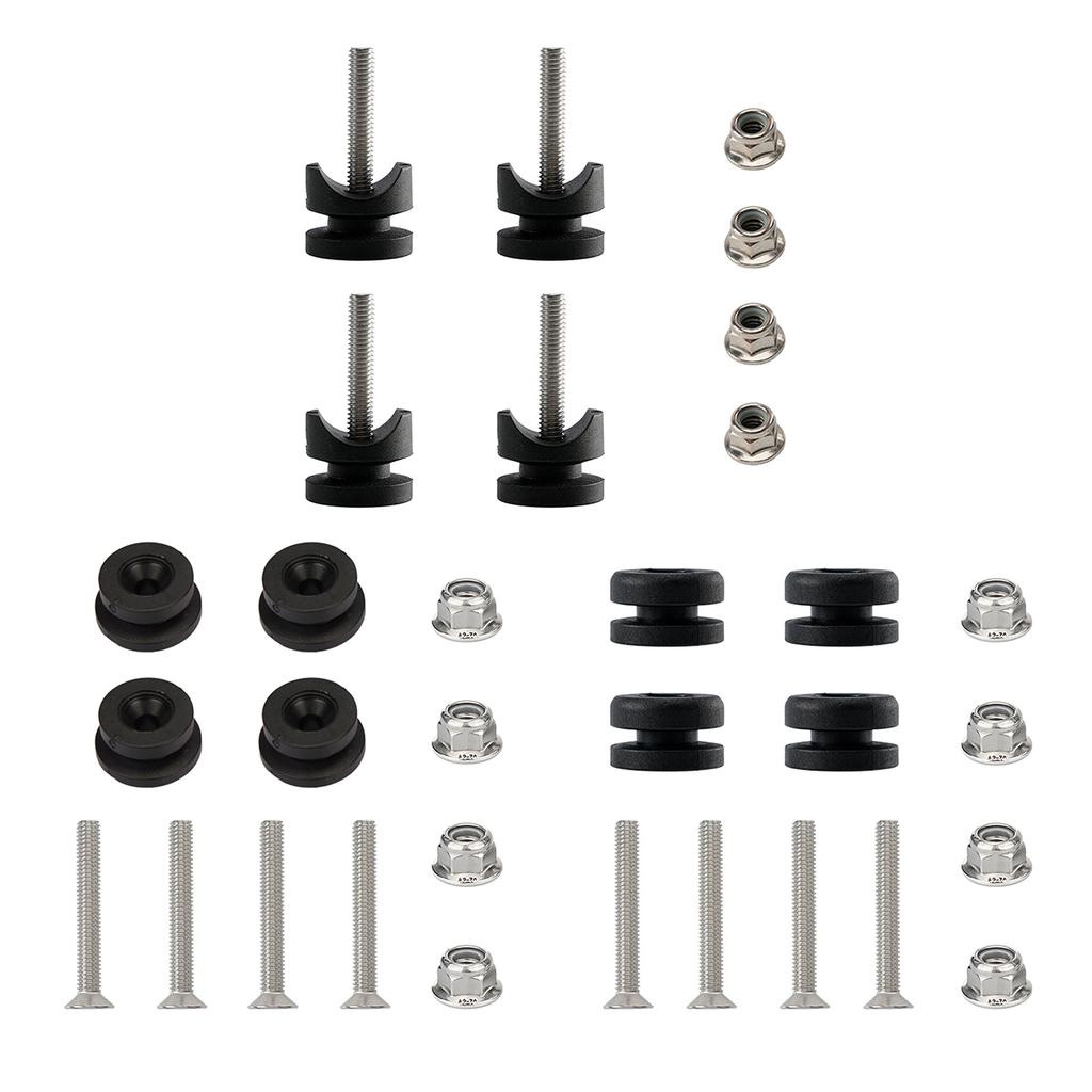 Motorrad Schnellverschluss Schnalle Grundplatte Kunststoffpolster Kissenbasen zur einfachen Montage und Demontage von Seitenkoffern