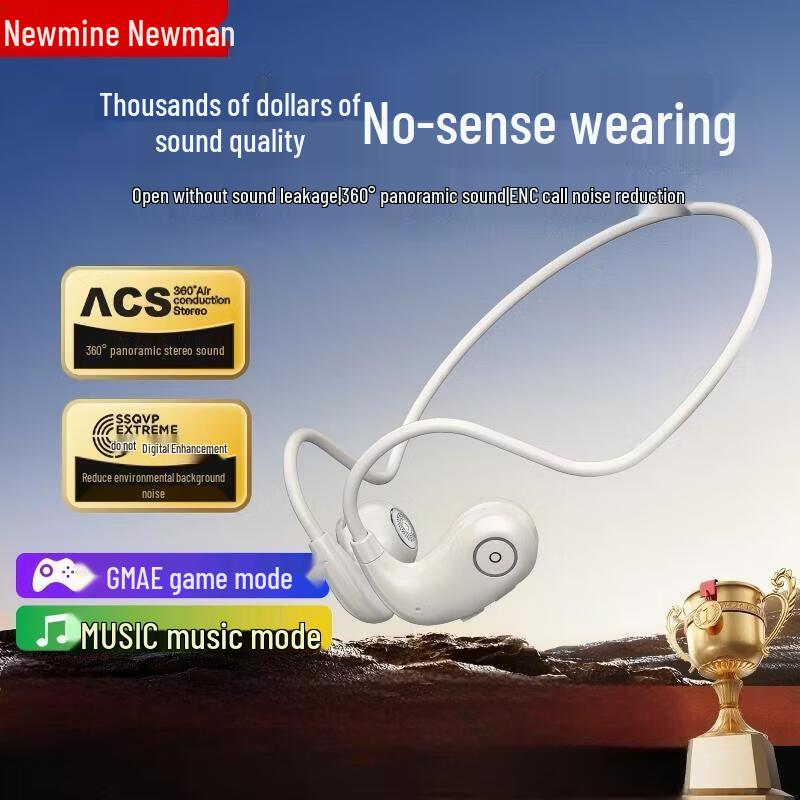 

Newmine F850 Neckband Bone Conduction Bluetooth Headphones