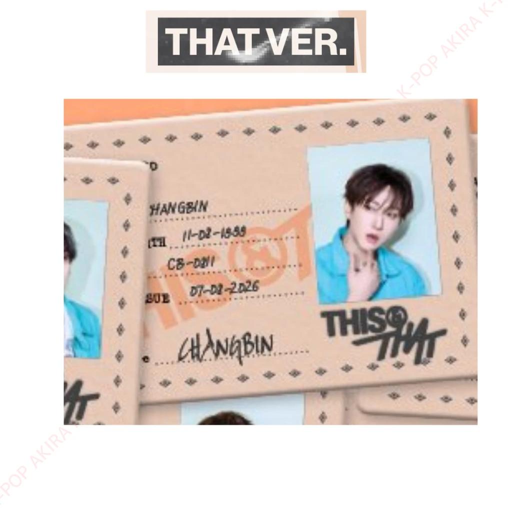 Stray Kids THIS & THAT ALBUM PHOTO CARD / JAPAN POB / LUCKY DRAW / OFFICIAL / Pre-Order