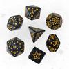 7PCS Creative Acrylic Star Dice Set D4 D6 D8 D10 D12 D20 8 Colors Sharp Corner Dice Polyhedral Table Games Dice Gift
