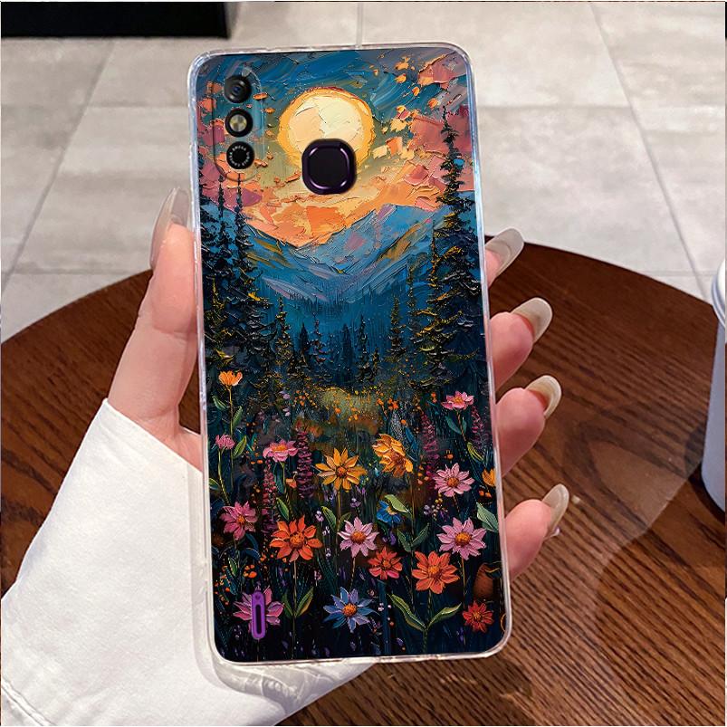 For Infinix Smart 4 4C Case X653 X653C Clear Aesthetic Luxury Cute Love Rabbit Funny Soft TPU Cover Infinix Smart 4c Phone Case