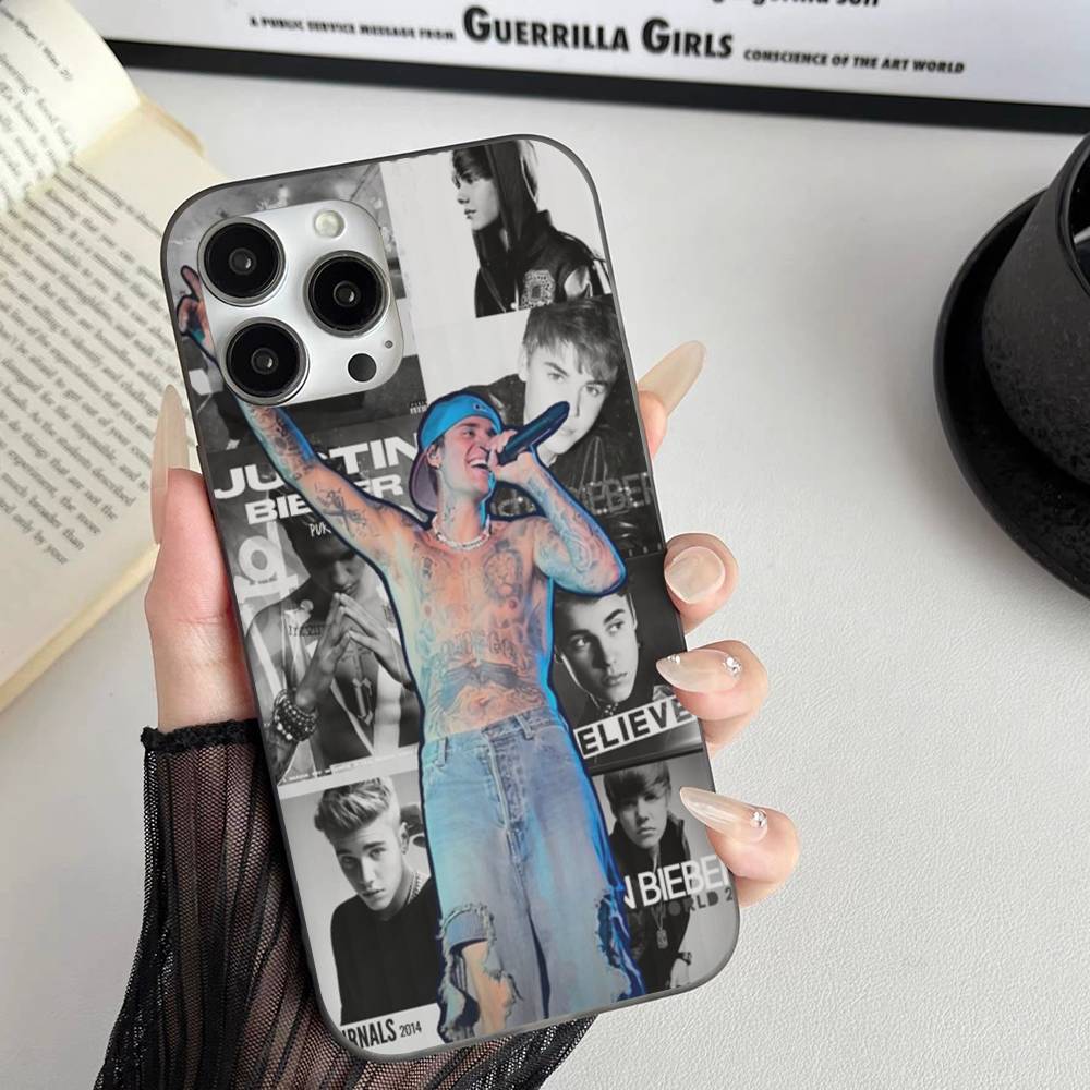 Sänger Justin B-Bieber Handyhülle Für IPhone 11 12 13 14 15 16 17 Pro Max PLUS Pro Wave Wellige Silikonhülle