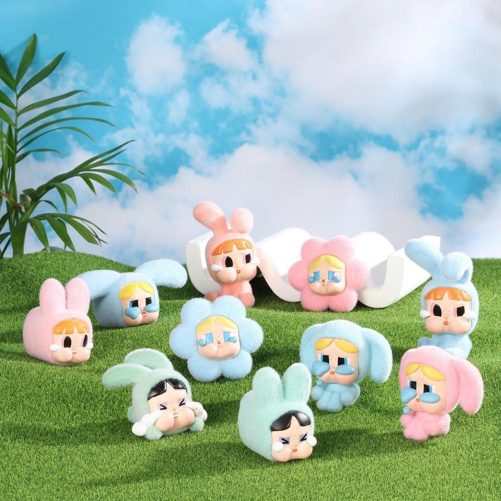 

Мультфильм Лабубу Серия Мини Флокирование Изысканная Милая Кукла Подарок Diy Подвеска Аксессуары Украшения Kawaii Игрушки Подарок Random 10 pcs синий