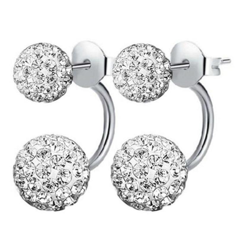 Regalo di orecchini per orecchini con rivestimento per orecchio con doppio strass per gioielli da donna