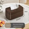OEING Chinese Style Wood Grain Tissue Box (2-Pack)