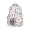 Schoolbag College Style Cute Backpack Graffiti Kitten Large Capacity Student Schoolbag Transparent Bar Japanese Girl Backpack