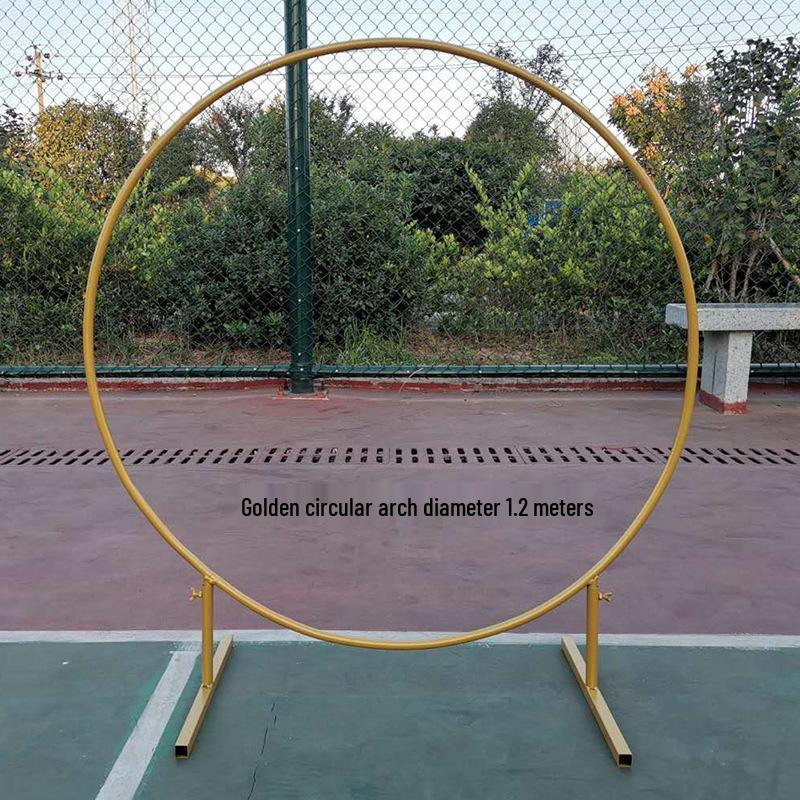 Round Wrought Iron Wedding Arch Decoration Frame