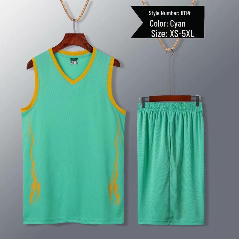 Basketball Uniform Sets for Men, Women, and Children - Sports Performance Jerseys with Printed Logo for Competition and Training.