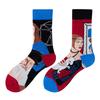 Asymmetric Colorful Christmas Cotton Socks for Couples