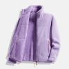 Giacca spessa in velluto da donna, autunno inverno, per donna, in pile di corallo all'aperto