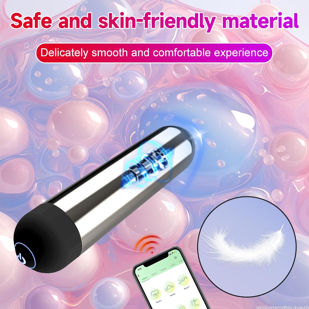 Powerful Bullet Vibrator APP Bluetooth Control Clitoral G Spot Stimulation Massager Mini Anal Pussy Stimulator Sex Toy for Women